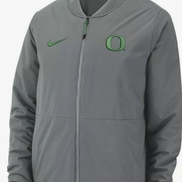 Nike Shield Oregon Ducks Cool Grey Bomber Jacket Men’s Sz 3XL - Picture 1 of 16